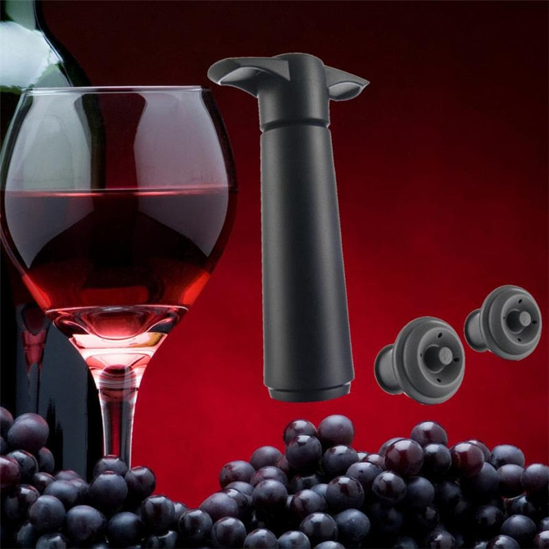 Wine Saver with 2 Vacuum Stoppers
