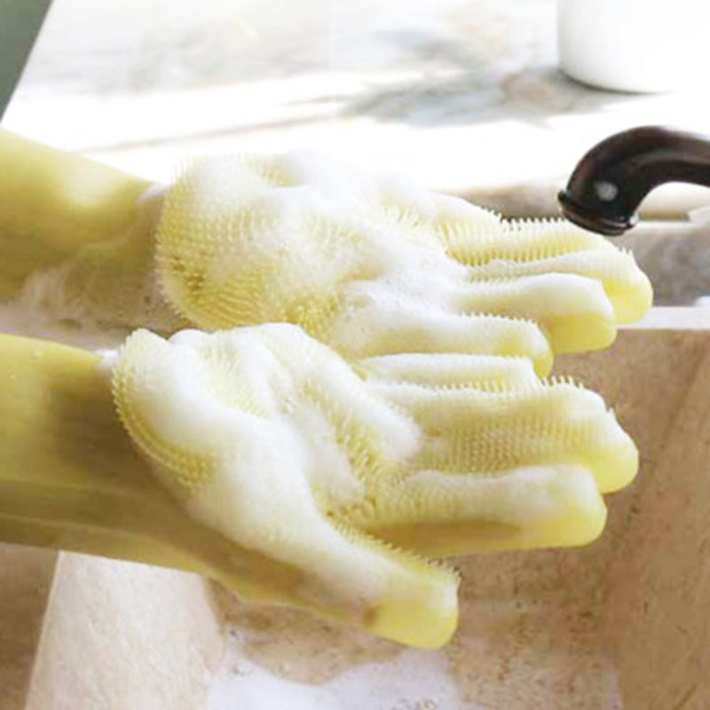 Silicone Scrubbing Gloves
