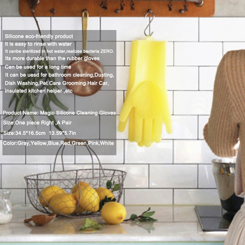 Silicone Scrubbing Gloves