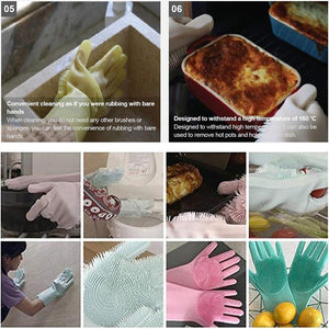 Silicone Scrubbing Gloves