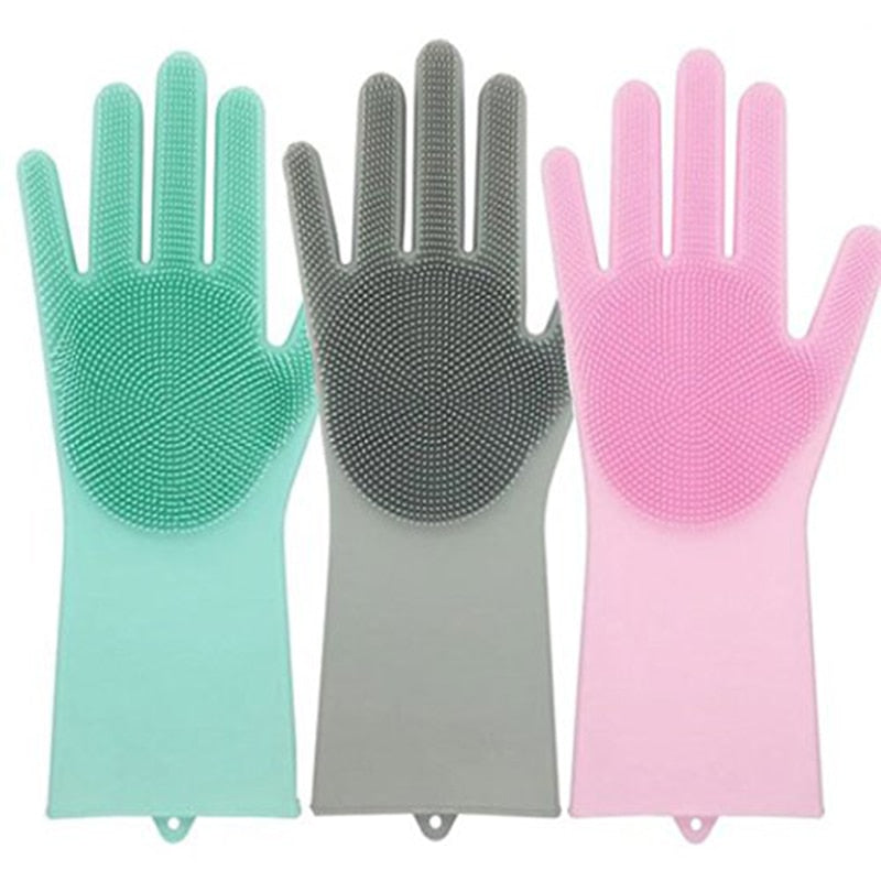 Silicone Scrubbing Gloves